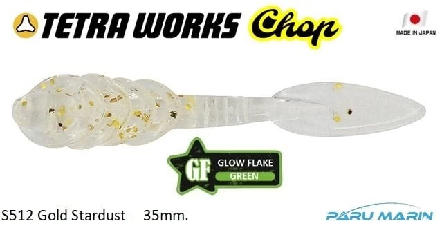 Duo Tetra Works Chop Silikon 35mm S512 / Gold Stardust