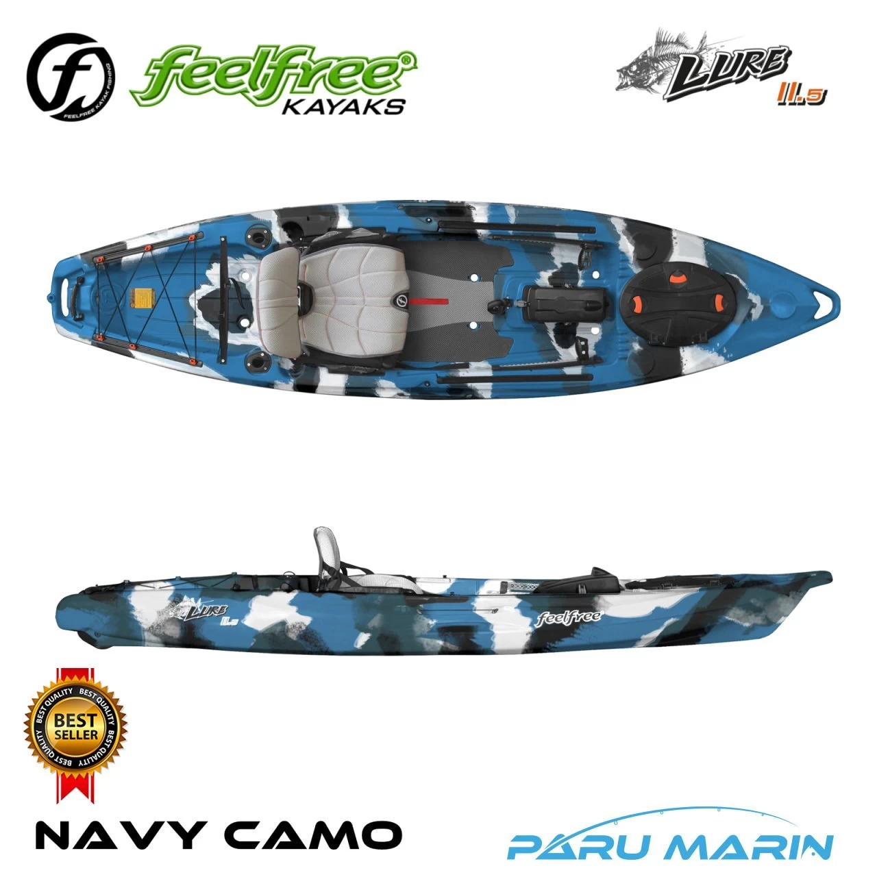 Feelfree Lure 11.5 Navy Camo Kürekli Kano