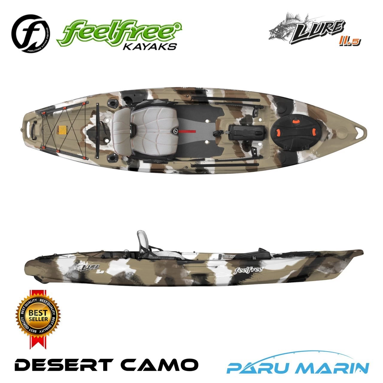 Feelfree Lure 11.5 Desert Camo Kürekli Kano