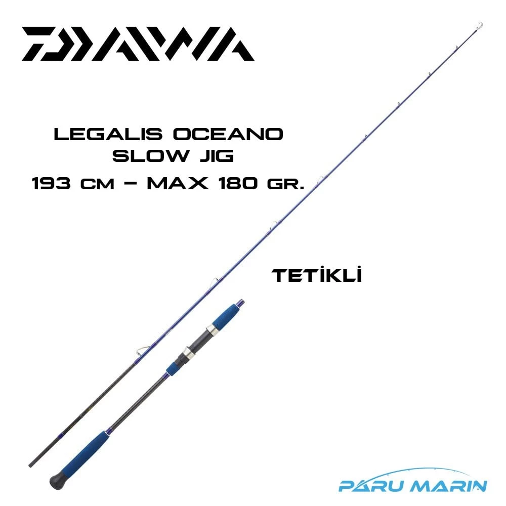 Daiwa Legalis Oceano 1.93mt. Max 180gr. Tetikli Slow Jig Kamışı (legojg642hbaf)