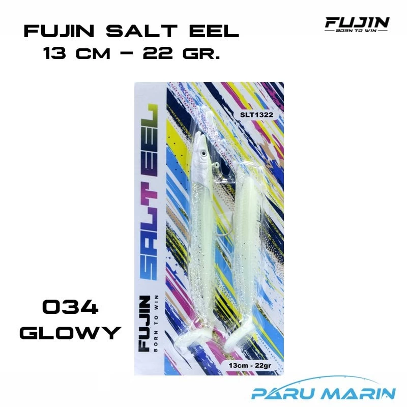 Fujin Salt Eel 13cm 22gr X2 Silikon Yem 034 Glowy