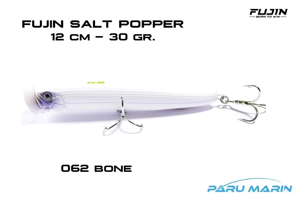 Fujin Salt Popper Sp120sw Sahte Balık, 062 Bone
