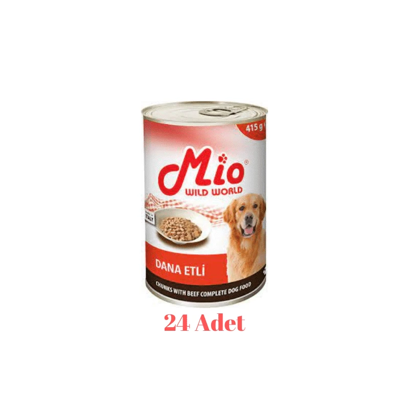 415 Gr Mio Wıld World Dana Etli Köpek Konservesi  24'lü