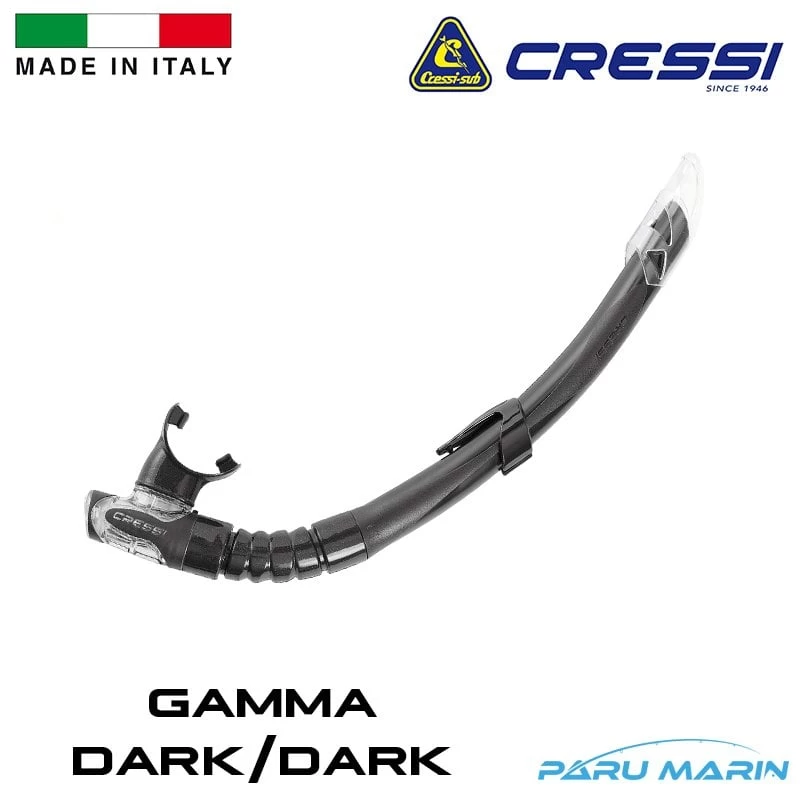 Cressi Gamma Dark/dark Şnorkel