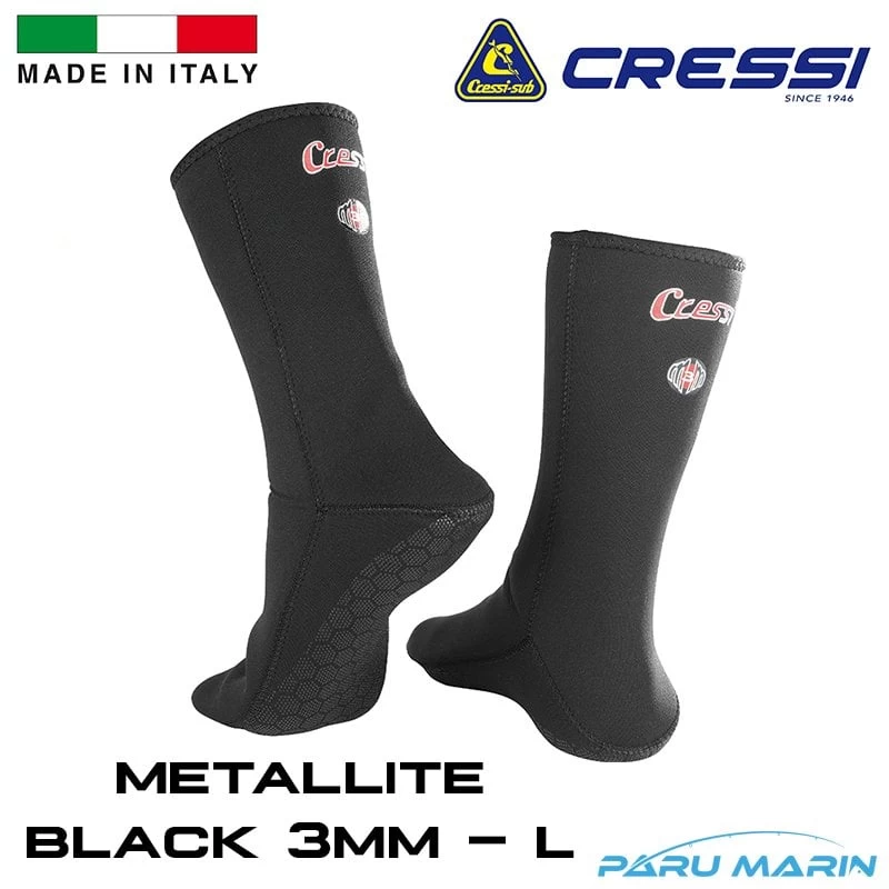 Cressi Metallite Dalış Patiği Siyah Large