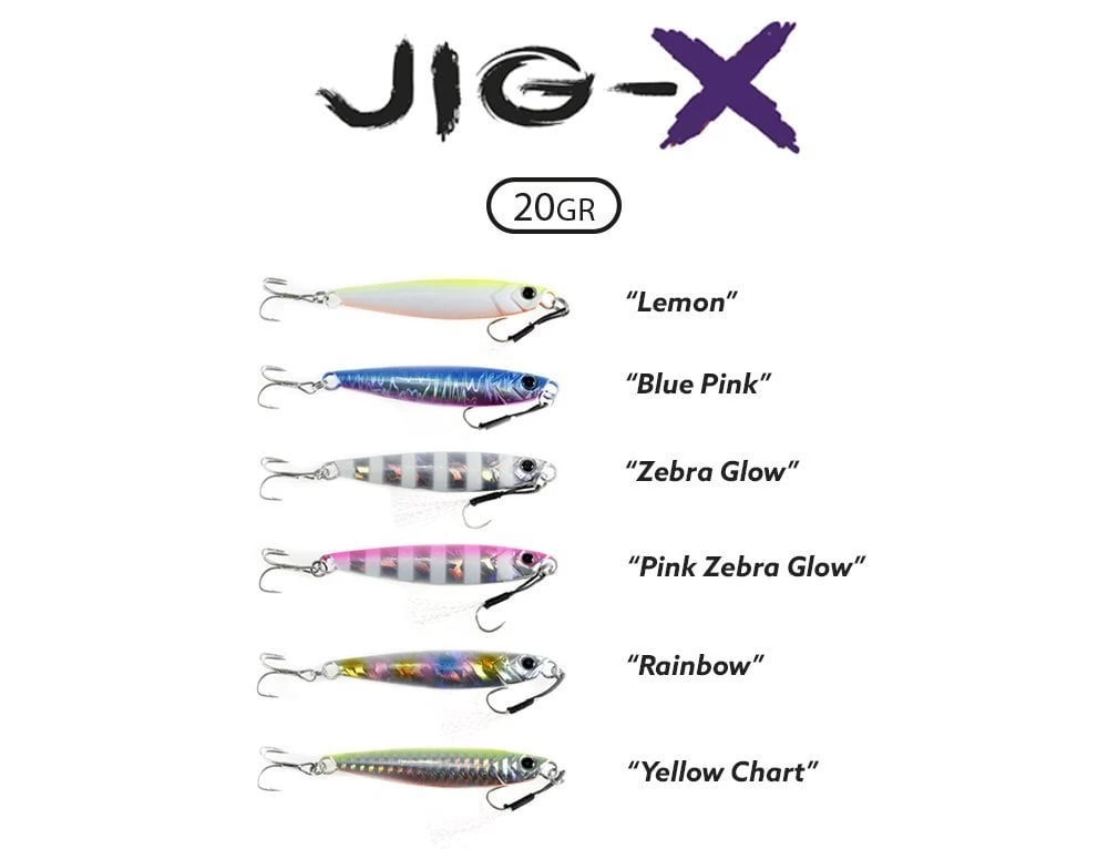Fujin Jig-x 20gr. Light Jigging Yem Rainbow