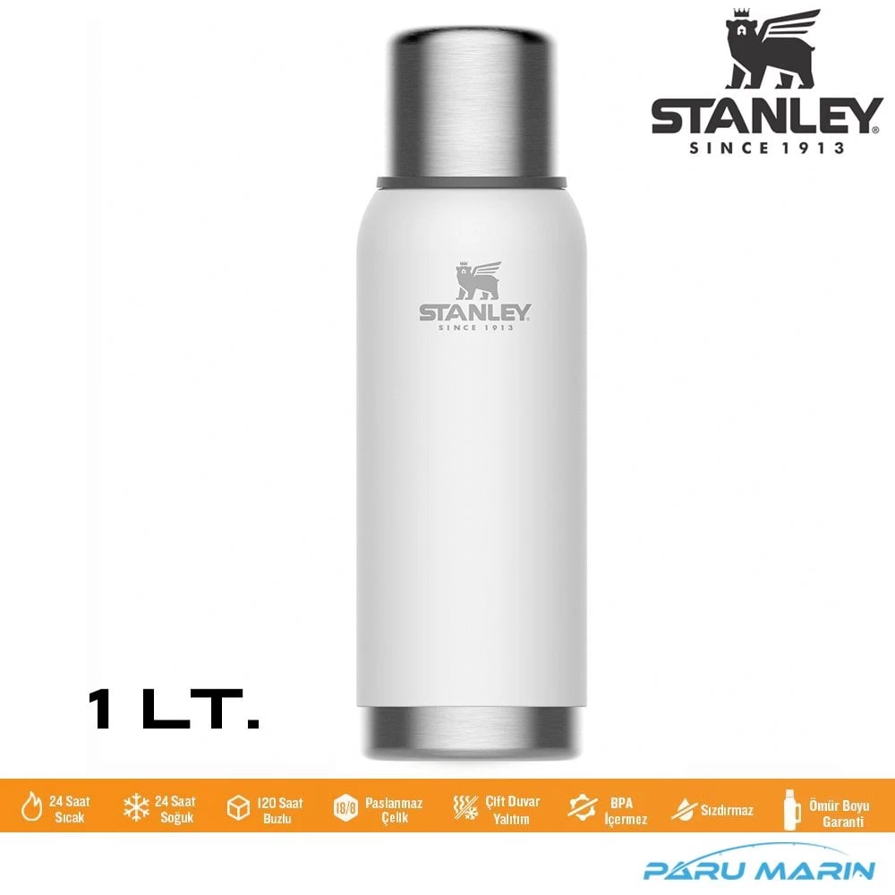 Stanley Adventure Vakumlu Termos 1 Lt. Beyaz
