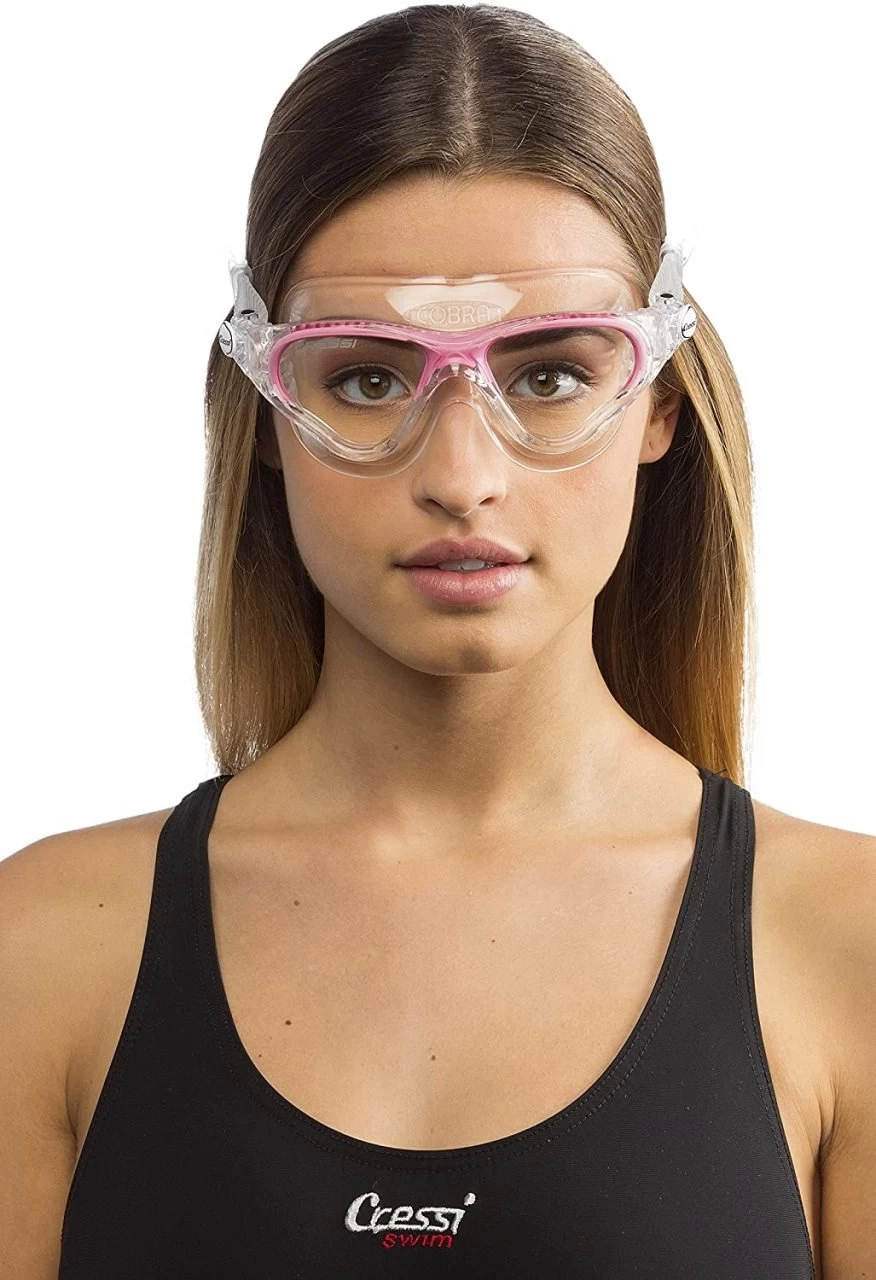 Cressi Cobra Clear / Pink Yüzücü Gözlüğü