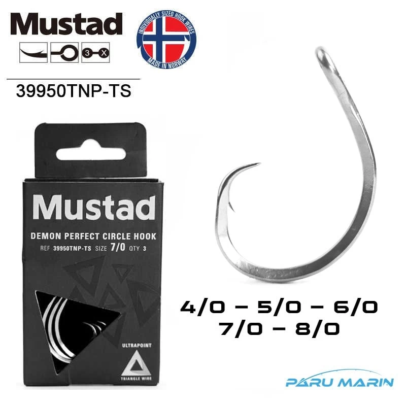 Mustad 39950tnp-ts 3x Demon Perfect Circle İğne