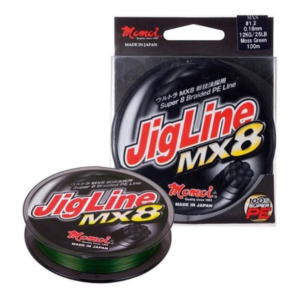 Momoi Jigline Mx8 0.18mm 300mt. Yeşil İp Misina