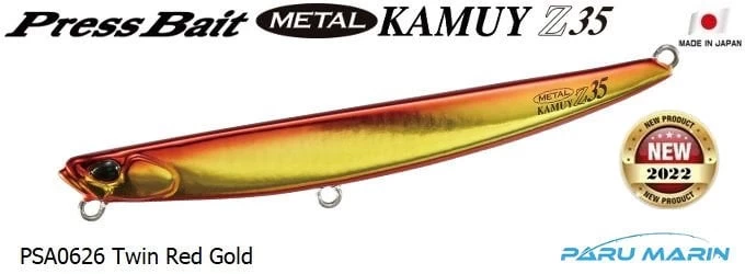 Duo Press Bait Metal Kamuy 35gr. Psa0626 Twin Red Gold
