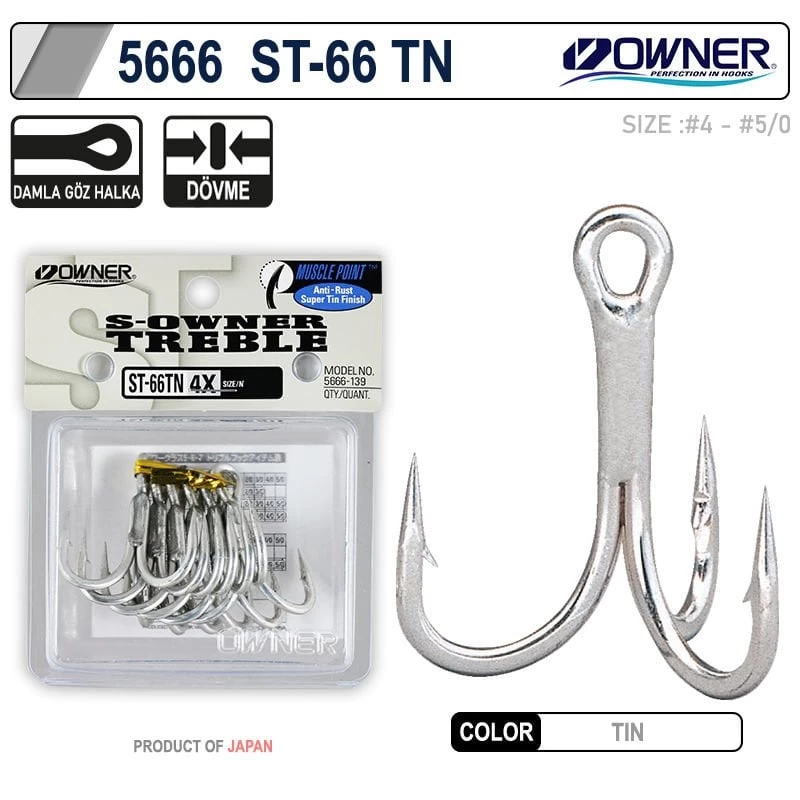Owner 5666 St-66tn 4x Üçlü İğne No : 2/0
