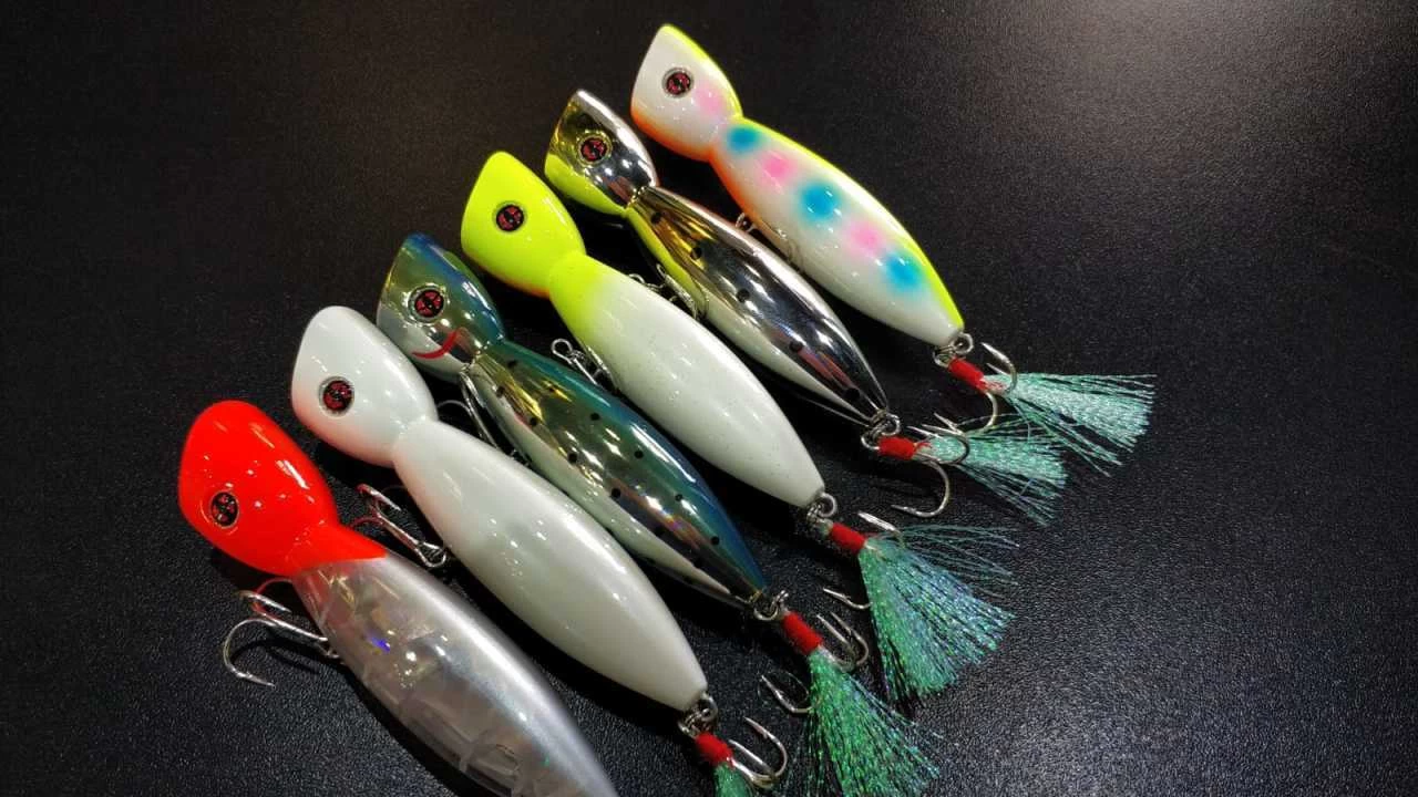 Fujin La Nina Maket Balık Su Üstü Popper 130 Red Mouth White