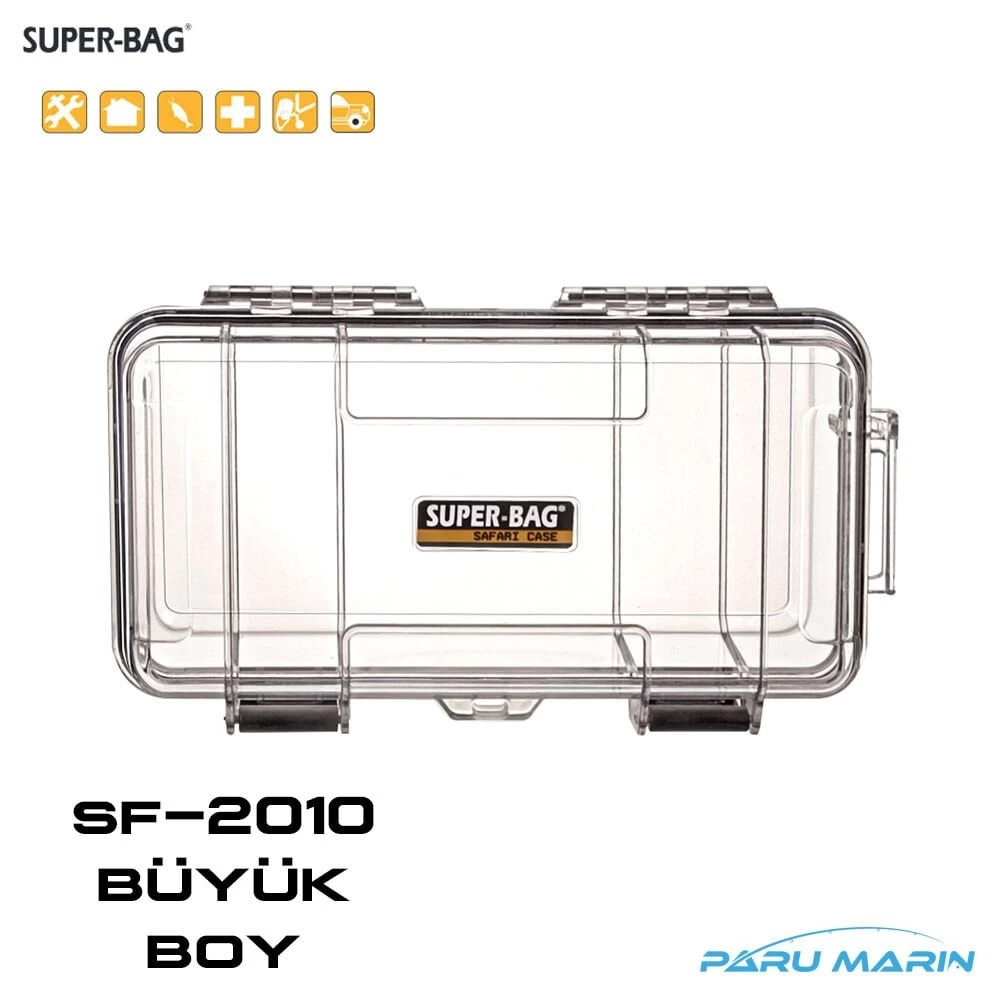Super Box Sf-2010 Şeffaf Su Geçirmez Kutu Büyük Boy