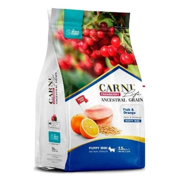Carni Life Puppy Mini Balık Ve Portakal 2.5 Kg