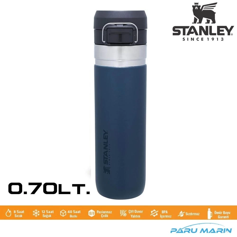 Stanley Go Quick Flip Paslanmaz Çelik Termos 0.70lt. Koyu Mavİ