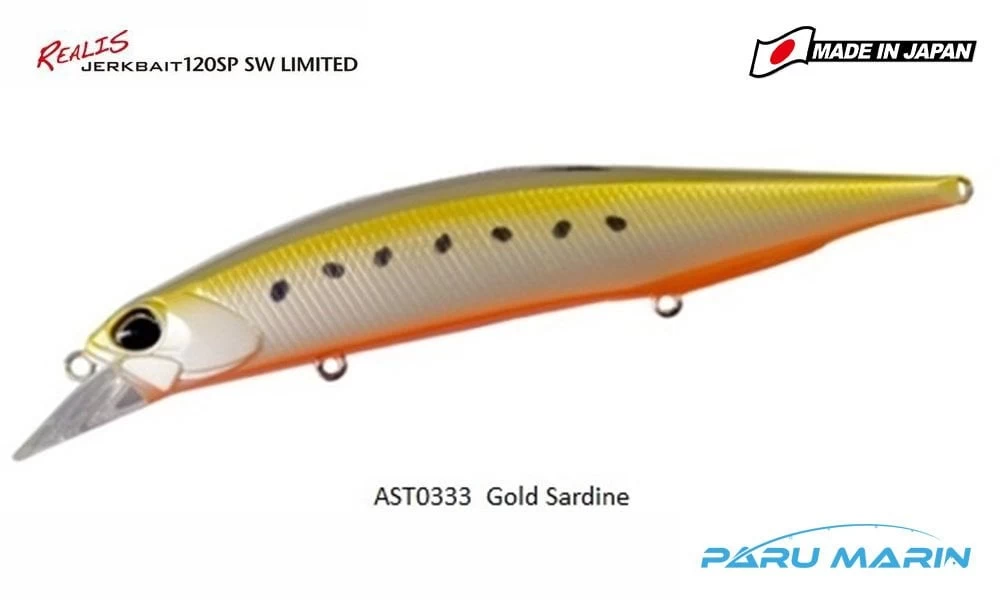 Duo Realis Jerkbait 120sp Sw Ast0333 / Golden Sardine