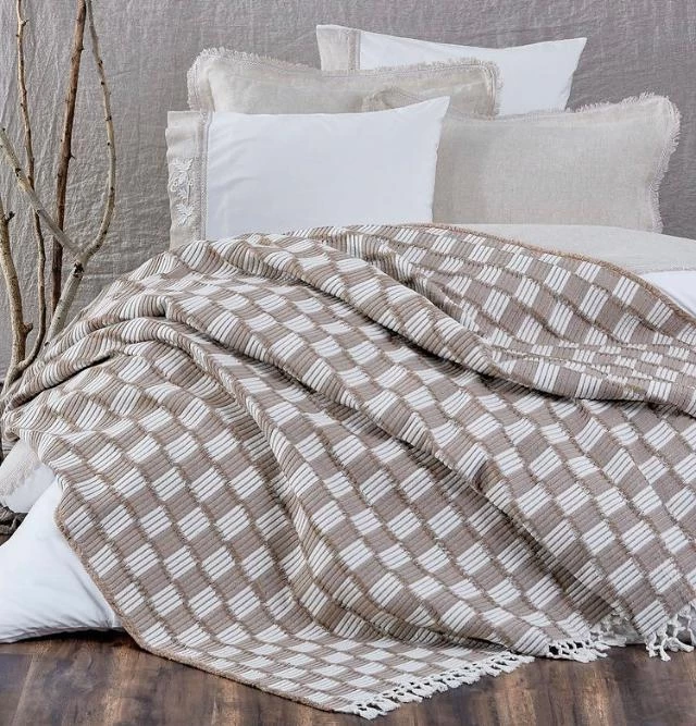 Ecocotton Rİlla Bej Pİke 220*240