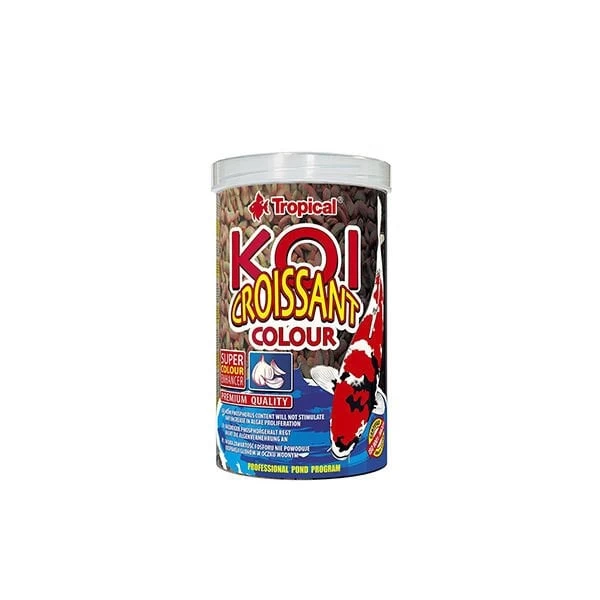 Tropical Koi Croissant Color Havuz Balıkları Için Renklendirici balık Yemi 1000 Ml