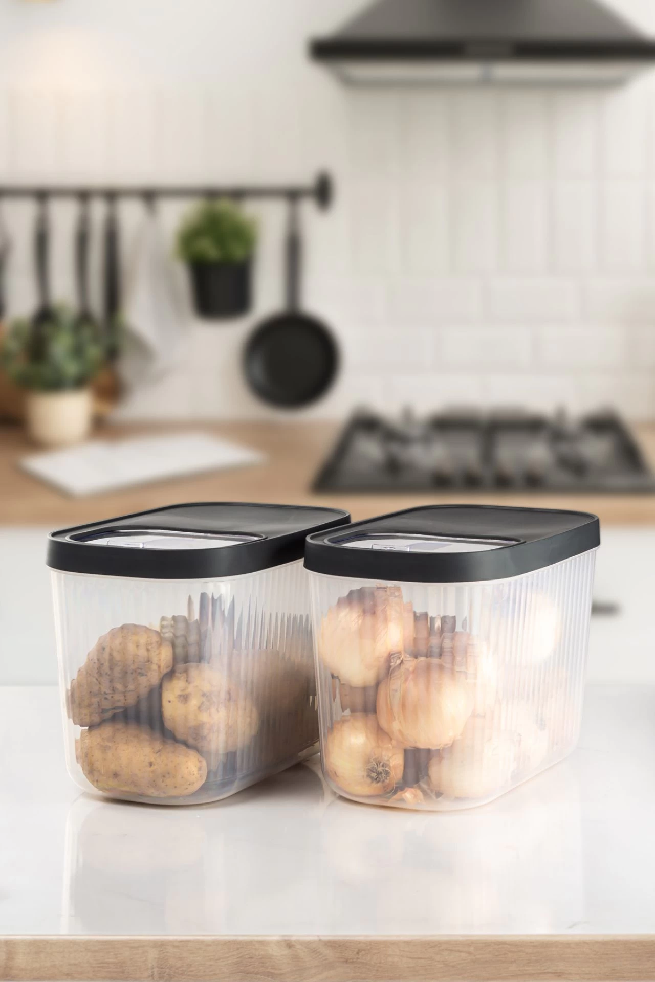 2'li 10 Lt Multibox Kayar Kapaklı Saklama Kabı & Erzak Kabı & Toz Ve Tablet Deterjan Kutusu