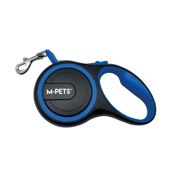 M-pets Liberty Şerit Otomatik Köpek Gezdirme Kayışı 5 Mt Mavi Medium