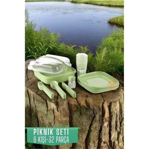 Transformacion Piknik Seti 6 Kişilik 32 Parça YeŞİl 720635