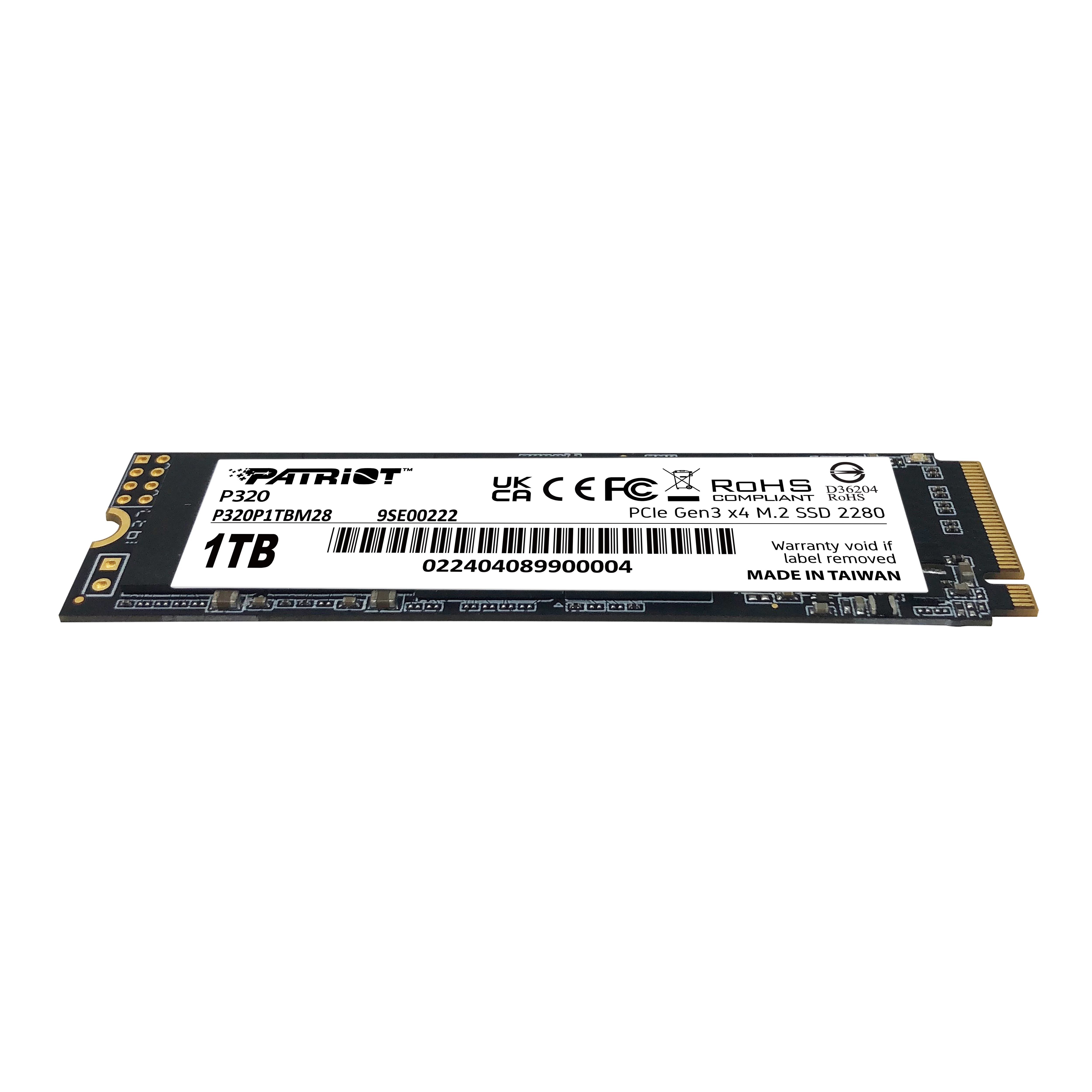 Patriot P320 1tb 3000/2200mb/s Nvme M.2 Ssd Disk (p320p1tbm28)