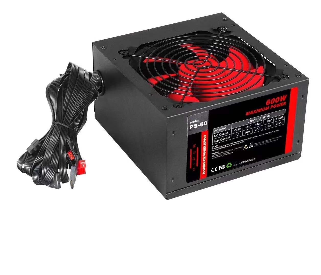 Hiper Ps-60 600w 12 Cm Fan Power Supply