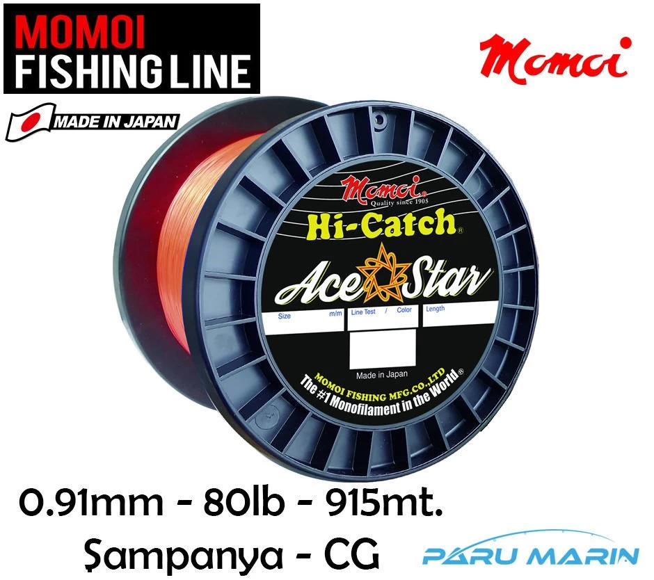 Momoi Hi-catch Ace Star 80lb(0.91mm) 915 Metre Şampanya Cg