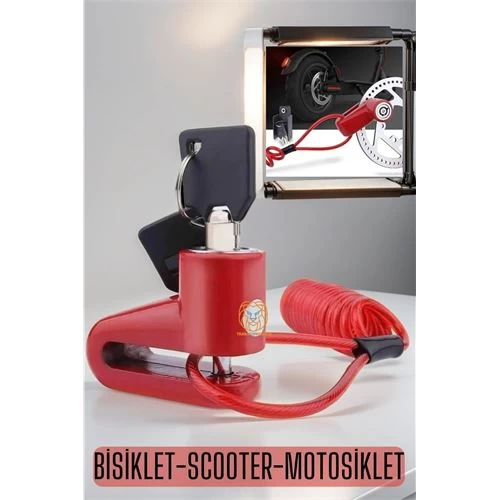 Modacar Disk Kilidi Bisiklet Motosiklet Scooter
