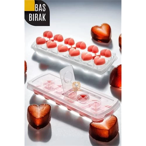 Modacar 4 Adet Bas-bırak Kapaklı Silikon Buz Kalıbı 720630 Toptan Paket
