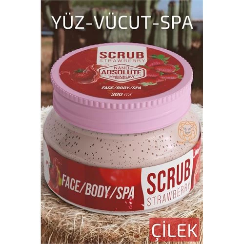Modacar 4 Adet Çilek Scrub Peeling Nano Absolute Professional 719464 Toptan Paket