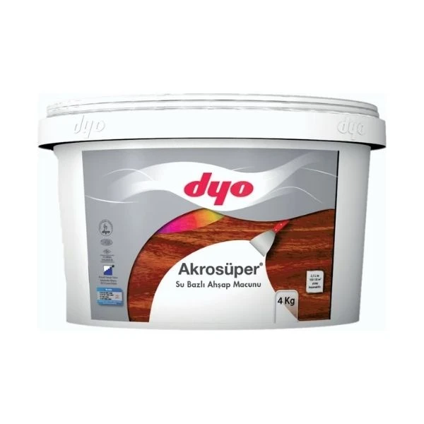 Dyo Akrosüper Ahşap Macun Su Bazlı 1,25 Kg
