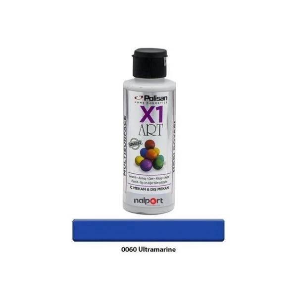 Polisan X1 Art Multisurface Hobi Boyası Ultramarine 120 Ml