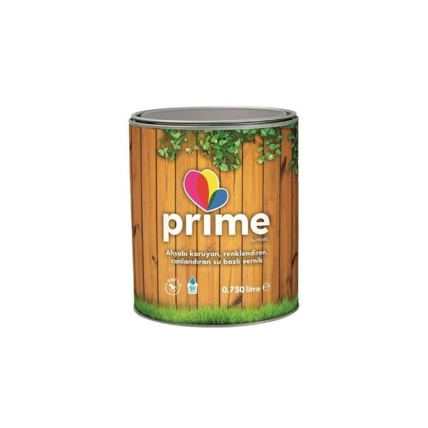 Prime Su Bazlı Ahşap Vernik Burma 0,75 Lt