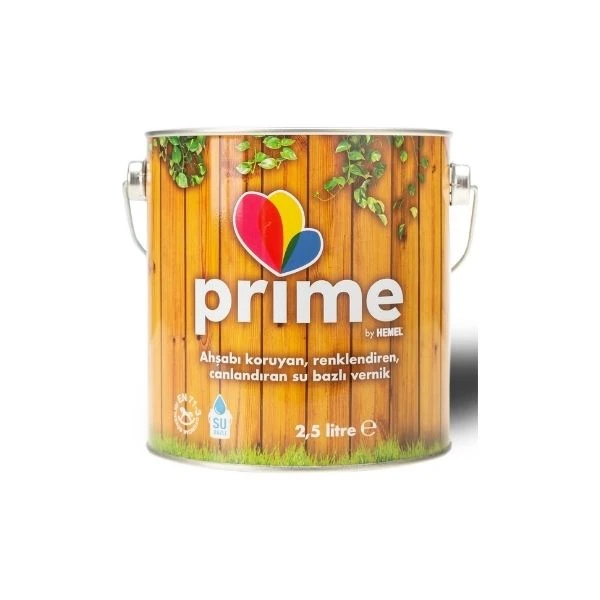 Prime Su Bazlı Ahşap Vernik Ceviz 2,5 Lt