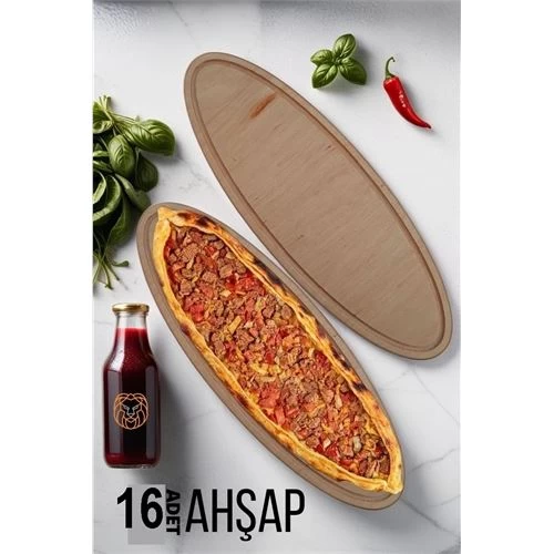 Modacar 16 Adet Pide Sunum Ve Kesim Tahtası  719915 Toptan Paket
