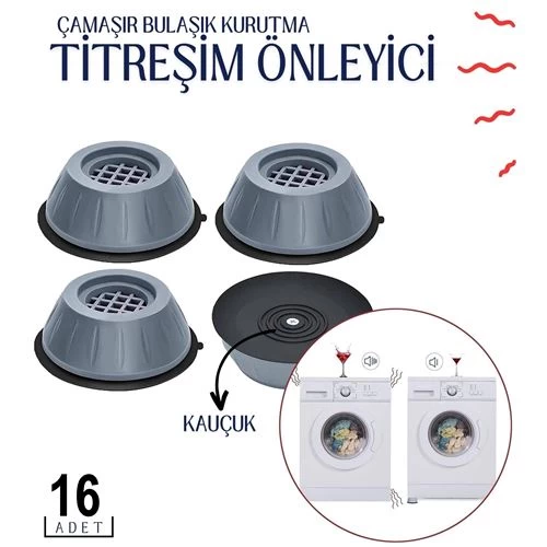 Modacar 16 Adet Titreşim Önleyici Kauçuk  S.langston Design 715742 Toptan Paket