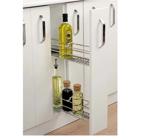 Huzur H 3102 153*470*470 Yandan Teleskopik Frenli Rayli Şişelik 20 Modül