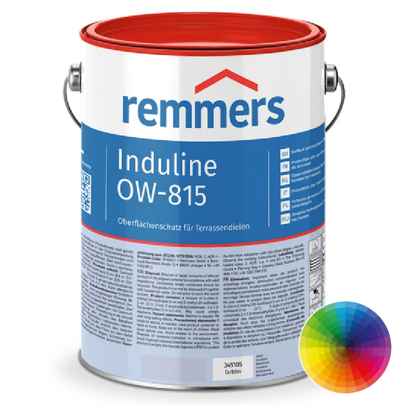 Remmers Induline Ow-815 Su Bazli Deck Yaği Şeffaf 5 Lt