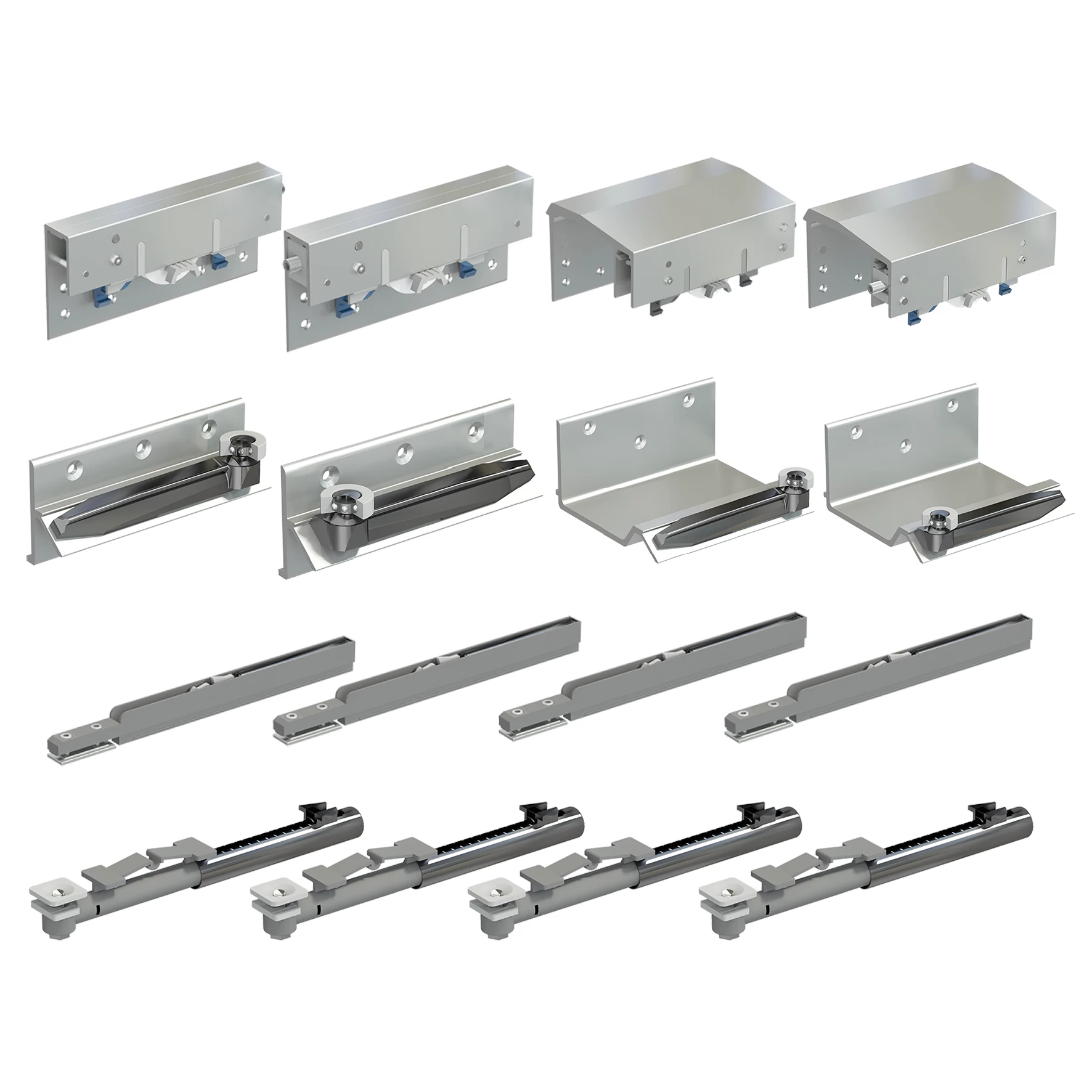 Albatur 8220 102-8220-1200 Topslide 100 Kg Sürme Gardrop Sistemi 2 Kapaklik
