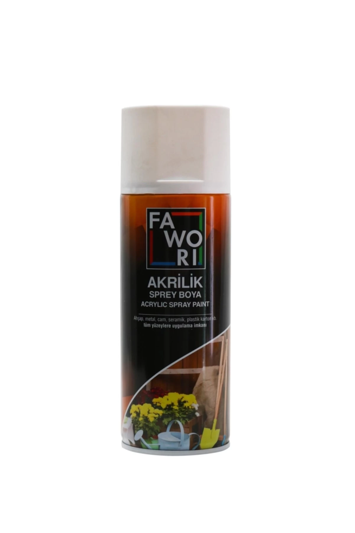 Fawori Akrilik Sprey Mat Siyah (Ral-9005) 400 Ml