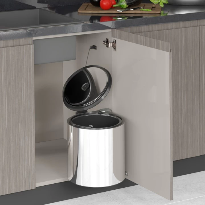 Starax S-2251-Ss Çöp Kovasi 365*300*320 Krom 10 Lt