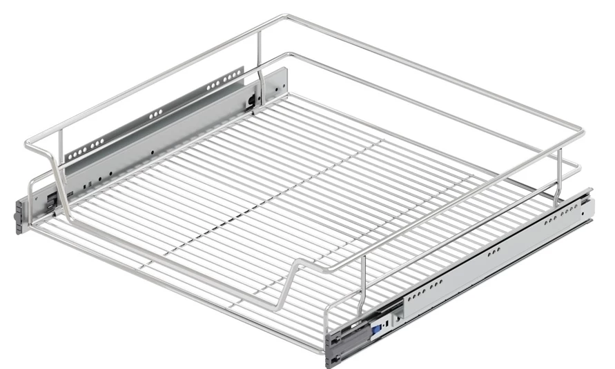 Starax S-2009-C Bağimsiz Teleskopik Rayli Çekmece 416*500*130 Krom 45 Cm