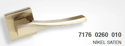 Sofuoğlu Galata/Zamak Rozetli Nikel Saten Wc Kapi Kolu