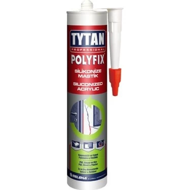Tytan Polyfix Silikonize Mastik Beyaz 500 Gr (24)