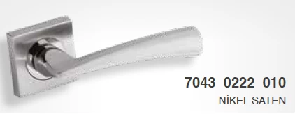 Sofuoğlu Hazal/Zamak Nikel Saten Rozetli Wc Kapi Kolu