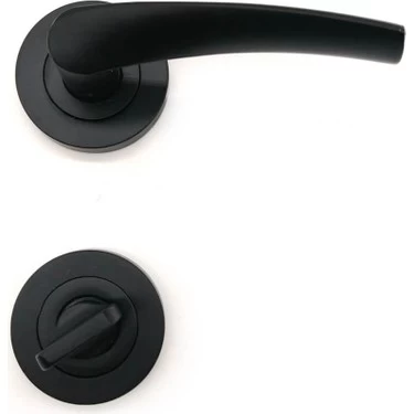 Bravo Siyah Rozetli Kapi Kolu Wc