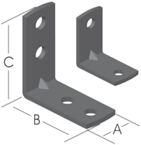 Köşebent Yuvarlak Başli 15*25*25