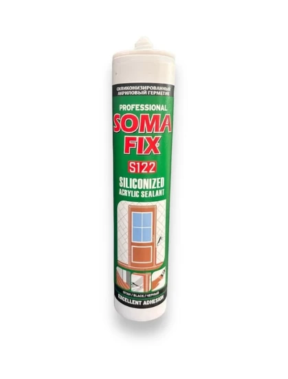 Somafix S122 Silikonize Mastik Akrilik Siyah 310 Ml (24)